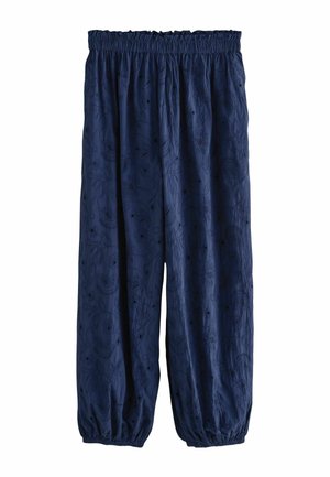 Next, REGULAR FIT - BRODERIE BALLOON LEG TROUSERS . - Püksid - navy blue