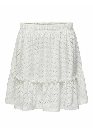 ROCK GERÜSCHTER - Pleated skirt - cloud dancer