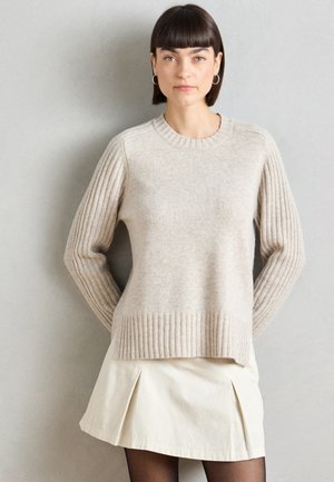 EUCALIPTO ROUND NECK WOMAN - Strickpullover - oat melange