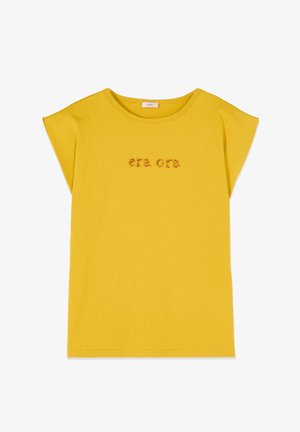 Oltre, CON RICAMO LETTERING - T-shirt print - giallo