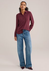 WE Fashion Overhemdblouse - burgundy red