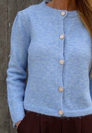 A-VIEW, LISSI L/S KNIT CARDIGAN - Chaqueta de punto - light blue