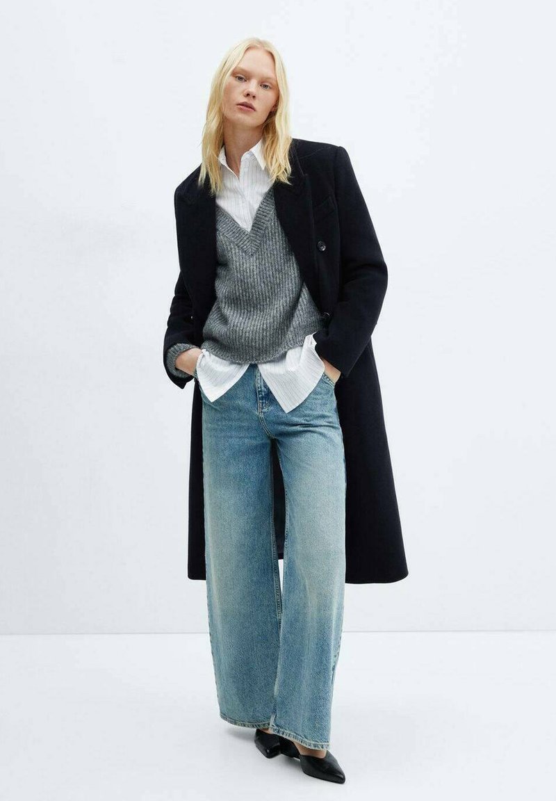 Mango Klasický kabát - royal blue