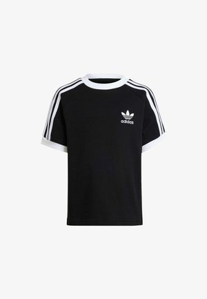 STRIPES TEE - Majica kratkih rukava s printom - black