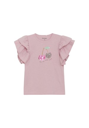 Print T-shirt - bleached mauve
