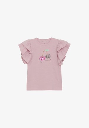 Minymo, T-shirt print - bleached mauve