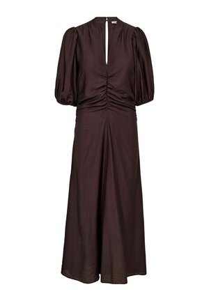 Co'couture, HERACC SS PUFF DRESS - Denné šaty - dark brown