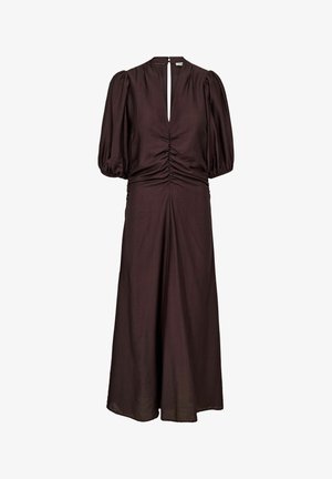 Co'couture, HERACC SS PUFF DRESS - Päevakleit - dark brown