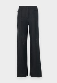 STRAIGHT SUITING - Trousers - black