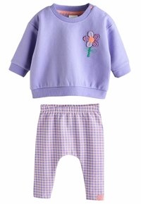 Next SET - Mikina - purple flower baby