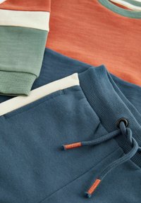 Next LONG SLEEVE COSY COLOURBLOCK AND JOGGERS SET  - Træningssæt - rust navy
