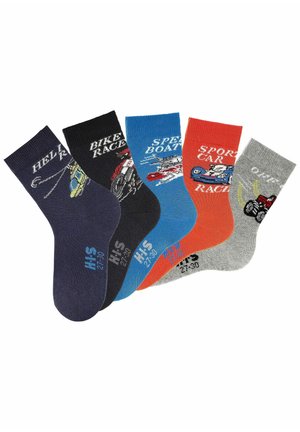 H.I.S, 5 PACK - Socks - schwarz grau orange marine blau