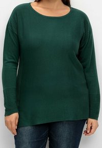 Sheego Strickpullover - evergreen
