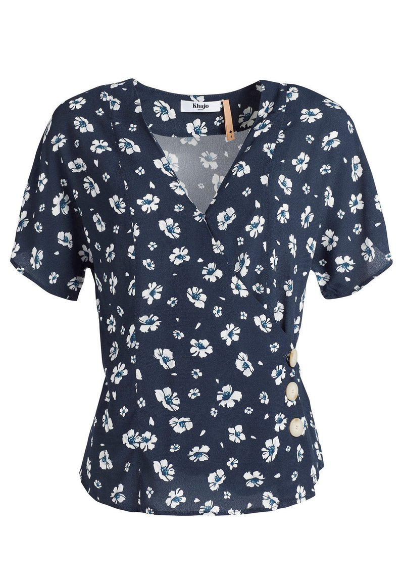 khujo Blouse blauw khujo Blouse blauw
