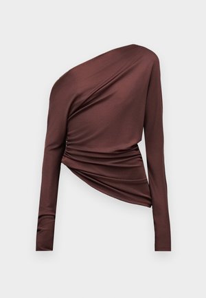 BLAKE - Top s dlhým rukávom - deep damson