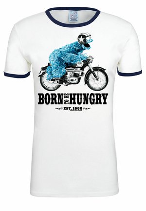 MOTORRAD - Print T-shirt - weiss-dunkelblau
