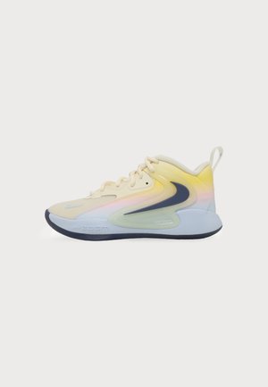 Nike Performance, ZOOM HYPERSET 2 UNISEX - Обувки за волейбол - coconut milk/diffused blue/hydrogen blue