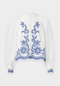 YASSONICA SHIRT - Bluza s gumbima - white/blue