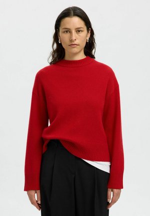 SLFCILLE O NECK - Pullover - equestrian red