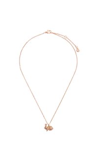 Rosen-guld halskæde med en lille kaninvedhæng. Kæden er delikat med en lobster clasp og en justerbar længde.