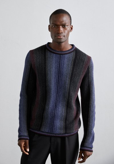 Paul Smith CREW NECK - Maglione - dark blue/multi-coloured