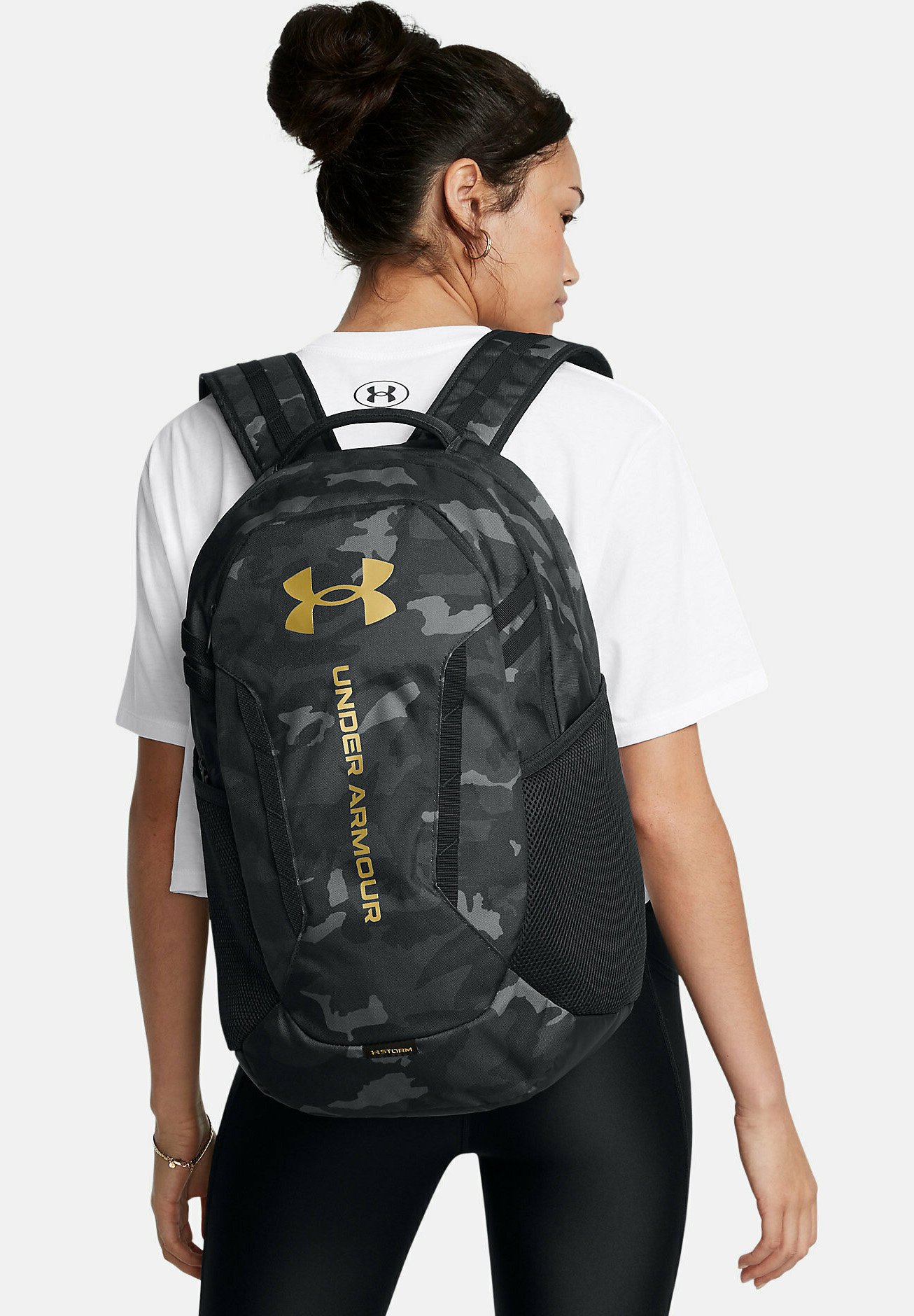Under Armour HUSTLE Rucksack black/mottled black Zalando