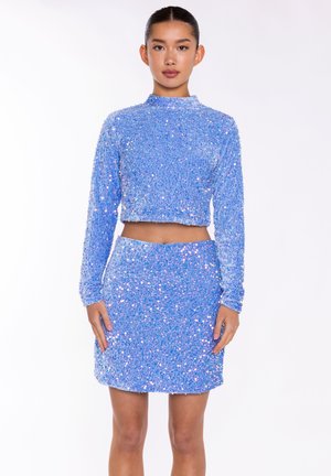 PORT SEQUIN  - Kynähame - blue velvet sequin