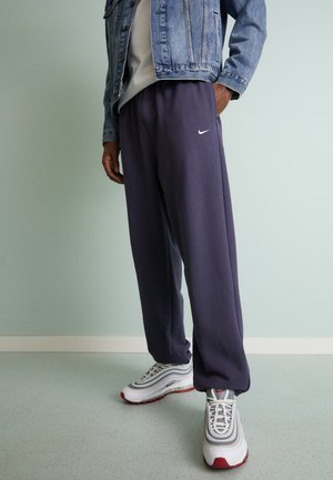 Tracksuit bottoms - mottled dark green