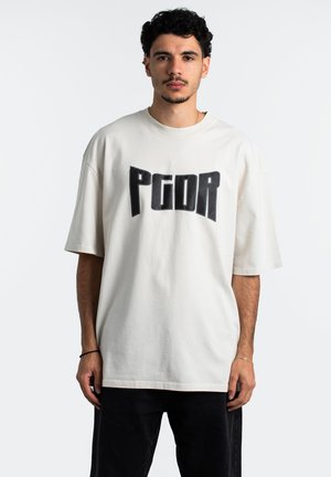 Print T-shirt - cream