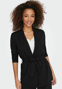 JDY JDYGEGGO LIFE L/S BELT BLAZER JRS - Kort kåpe / frakk - black