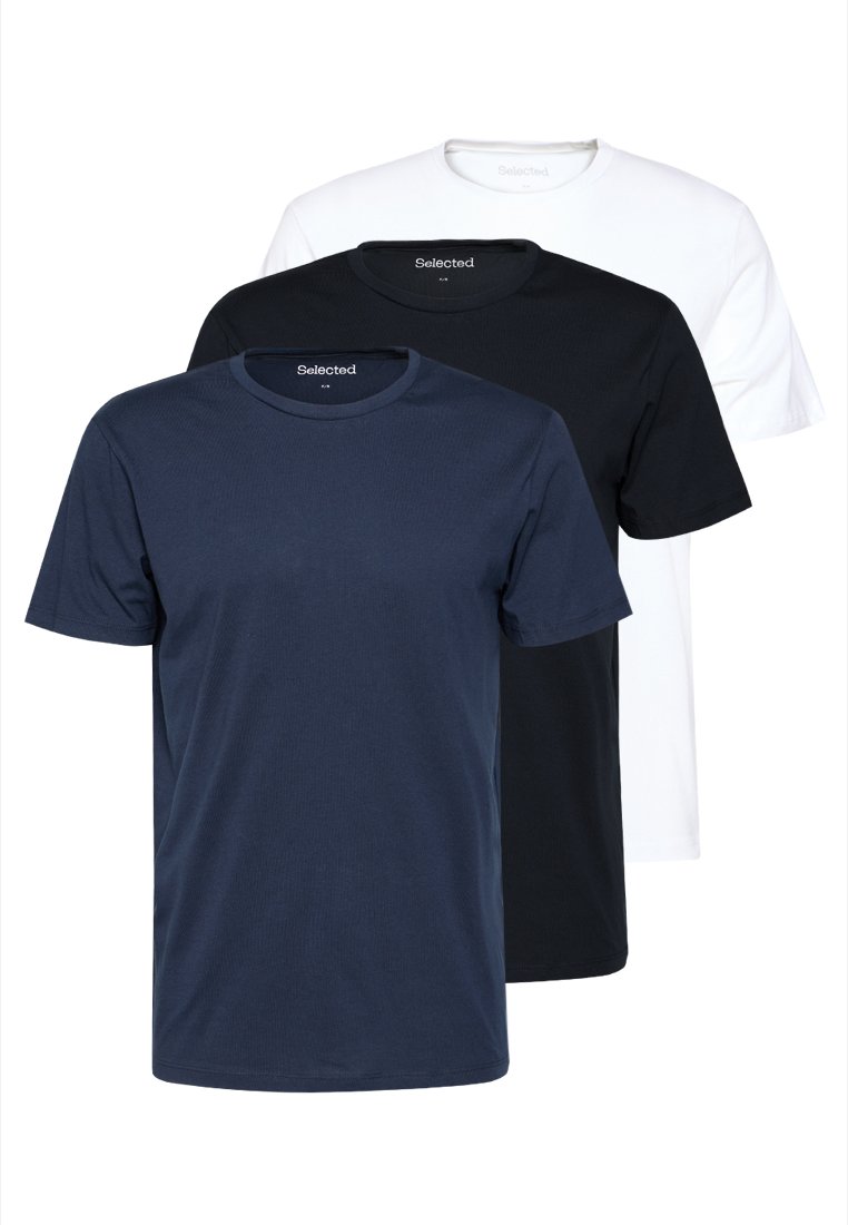 Selected Homme T-shirt basic donkerblauw