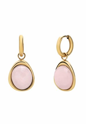 Earrings - gold pink