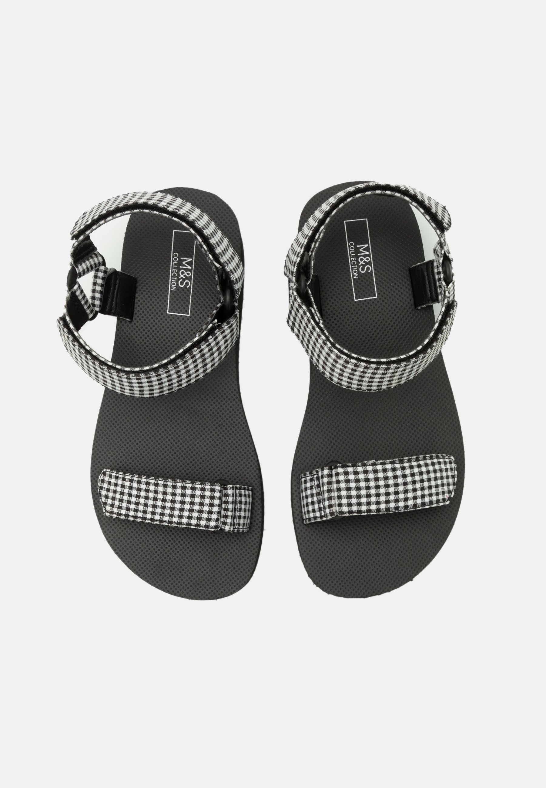 m and s black sandals