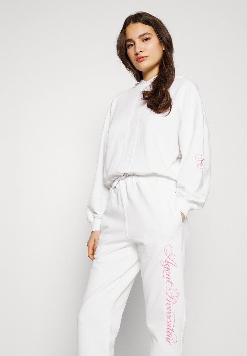 Damen Nachthemden | Agent Provocateur RAYLEY JOGGER Nachtwäsche Hose white/baby pink/weiß - ZC48152 Damen Nachthemden | Agent Provocateur RAYLEY JOGGER Nachtwäsche Hose white/baby pink/weiß - ZC48152