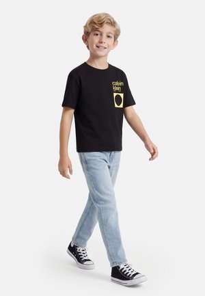 Calvin Klein Jeans CITY SCENE - Trükipildiga T-särk - black