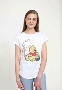 Disney WINNIE THE POOH POOH LINE ART - Triko s potiskem - white