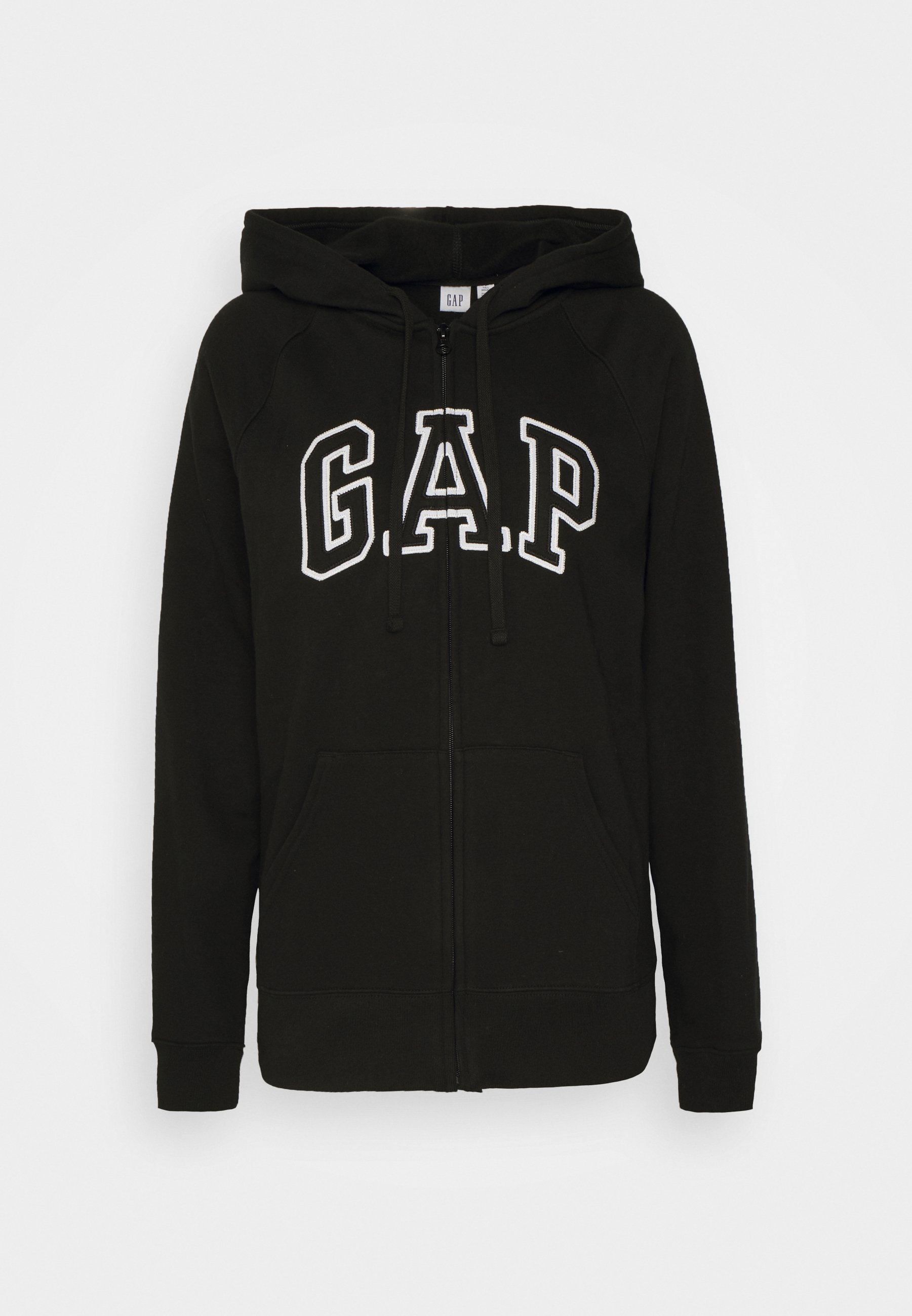 Gap Tall HERITAGE - Zip-up sweatshirt - black - Zalando.co.uk