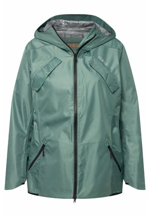 Ulla Popken HYPRAR FUNKTIONS WASSERDICHT  FINISH KAPUZE - Blouson - mintgrün
