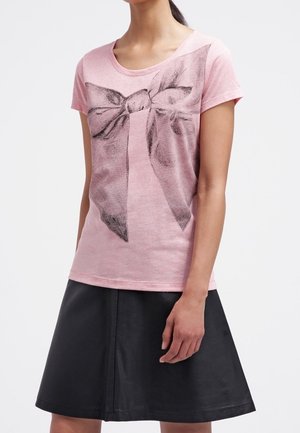 T-shirt med print - light pink
