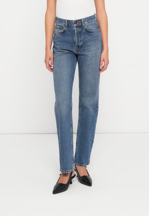 SELENE - Straight leg jeans - dark blue denim