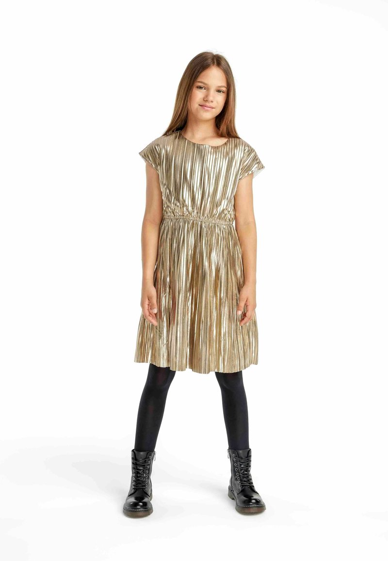 MINOTI TAPERED AT THE WAIST - Koktailové šaty/večierkové šaty - gold coloured