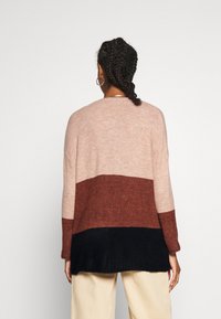 JDY JDYELANORA STRIPE  - Casaco de malha - black