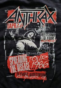rockshirts ANTHRAX SPREADING THE DISASE   - Printtipaita - black
