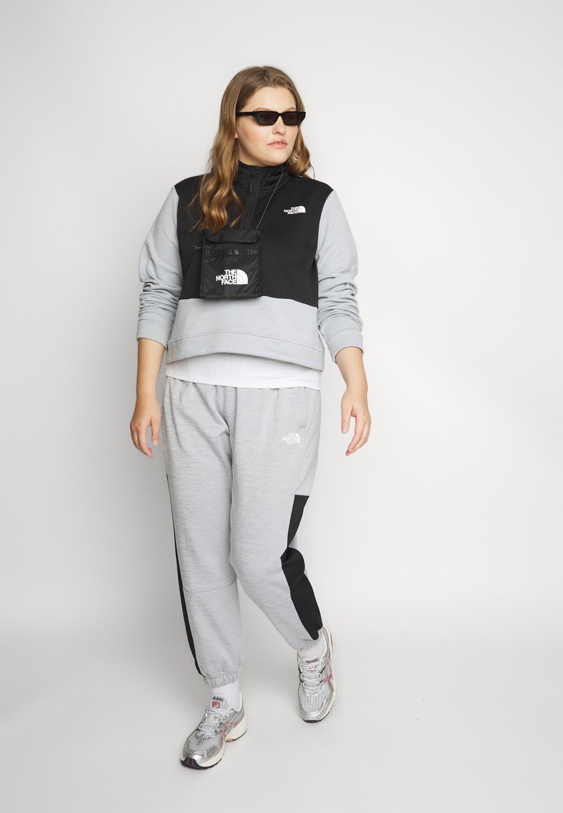 The North Face Sweatshirt Light Grey Heather Black Grau Zalando De
