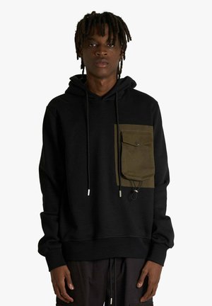 PULLOVER - Felpa con cappuccio - black
