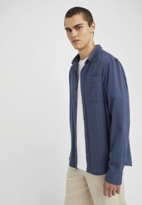 BZB TEXTURÉE UNIE DROITE - Chemise - bleu foncé