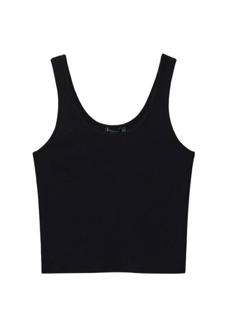 Stradivarius TANK - Débardeur - black/noir - ZALANDO.FR