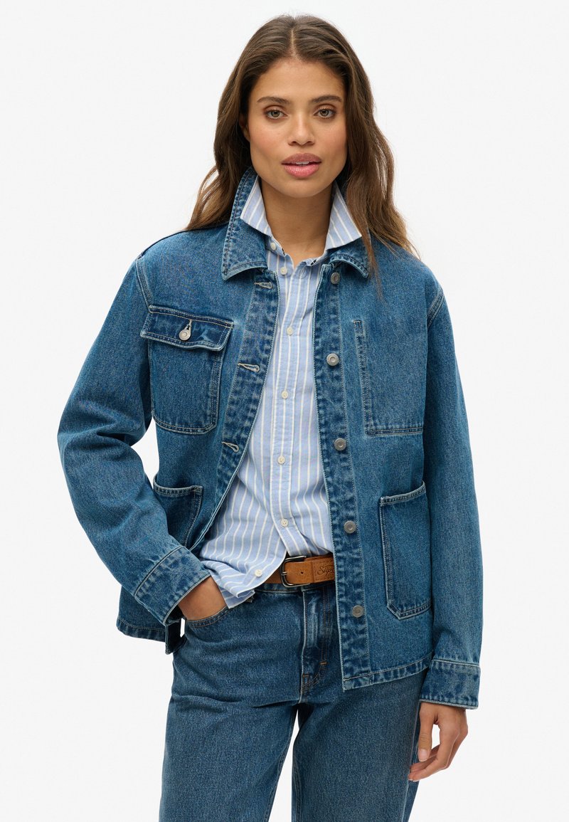 Superdry & Co CHORE - Giacca di jeans - beverley blue
