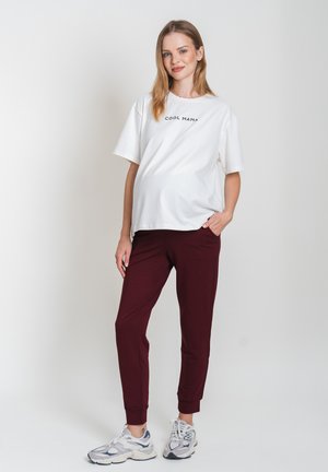 MATERNITY - Trainingsbroek - bordeaux