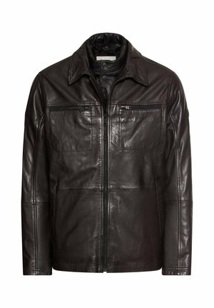 camel active MIT STEPPFUTTER - Leren jas - dark brown